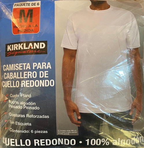 [0003056] KIRKLAND CAMISETA CUELLO REDONDO PARA CABALLERO