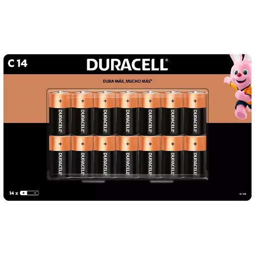 [0003099] DURACELL, PILAS ALCALINAS C DE 14 PIEZAS