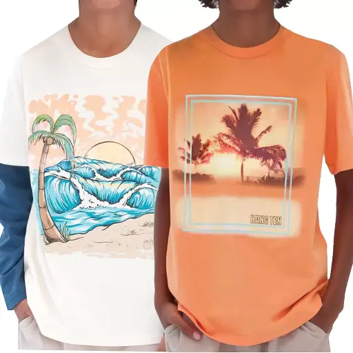 [0003357] HANGTEN PLAYERAS 2 PIEZAS PARA NIÑOS