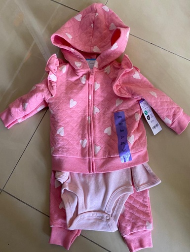 [0003376] CARTER CONJUNTO 3 PIEZAS NIÑA