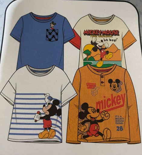 [0003497]  PLAYERA 4 PACK TEE PARA NIÑO Y NIÑA