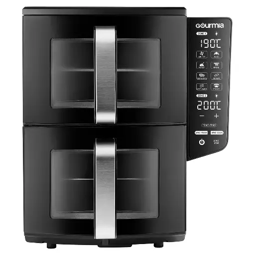 [0004320] Gourmia, Freidora de Aire Digital Doble, de 10.4 Litros con Ventana y Luz