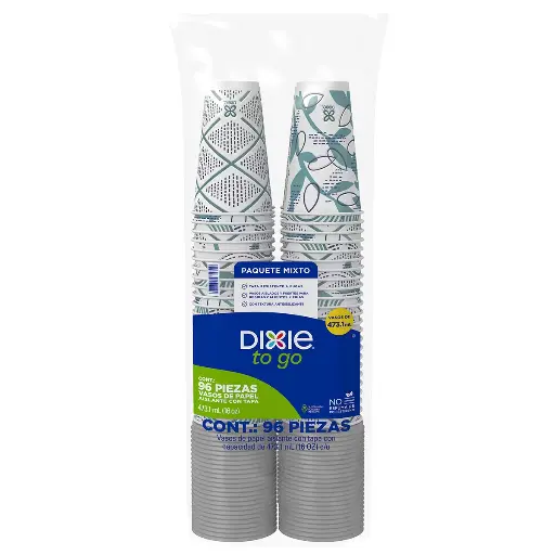 [0004368] VASOS DE PAPEL TÉRMICO 96/473ML DIXIE 
