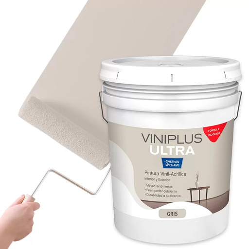 [0004881] Pintura Vinilica Gris 19 Litros Vini-Plus