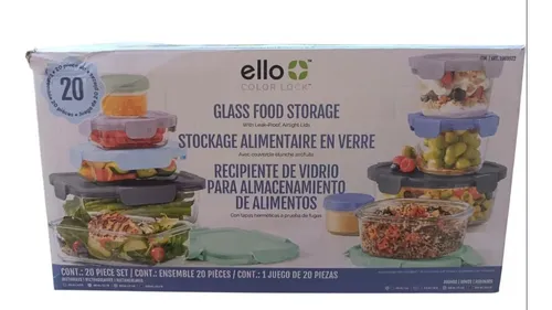 [0004933] Recipientes de Vidrio 20 pz Ello 