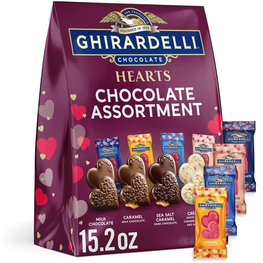 [0005201] Chocolate Hearts Assortment Ghirardelli 