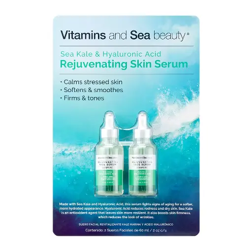 [0005273] SUERO FACIAL CON ÁCIDO HIALURÓNICO 2 PZAS VITAMINS AND SEA 