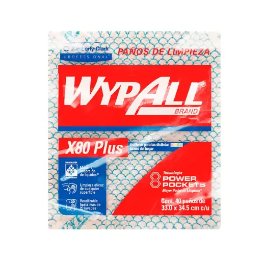 [0005350] PAÑOS DE LIMPIEZA 40 PZAS WYPALL 