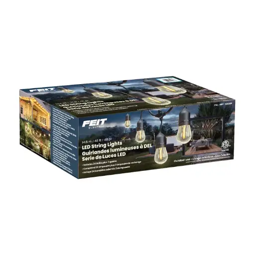 [0005382] SERIE DE 24 LUCES PARA EXTERIOR FEIT 