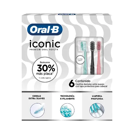 [0005434] CEPILLOS DENTALES ICONIC 6 PZAS ORAL-B 